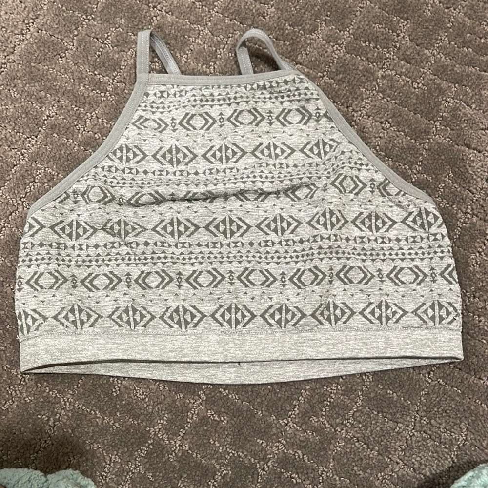 Target kids small bra. Gray decorative. Never work very stretchy